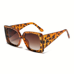 Square Frame Sunglasses Gradient Lens UV400