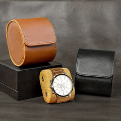 PU Leather Watch Storage Box Dustproof Mechanical Watch Box Portable Display Box