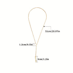 Metal Stick Pendant Necklace - Perfect Mother's Birthday Gift