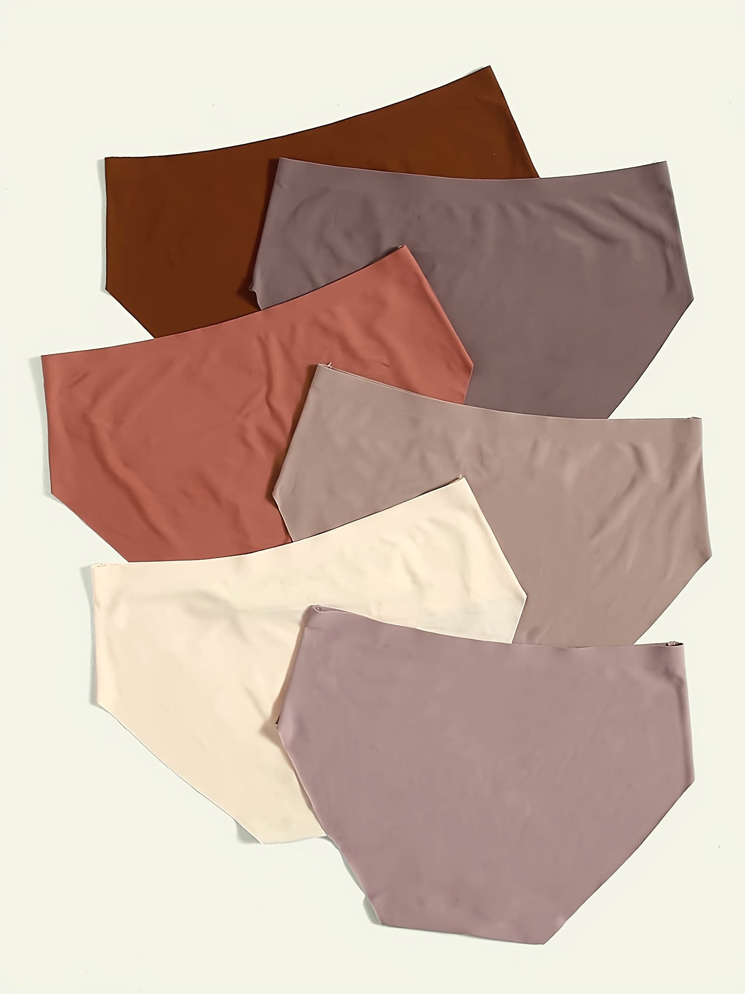 6 Pcs Women's Seamless Bikini Panties Micro Elastic Lingerie & Underwear