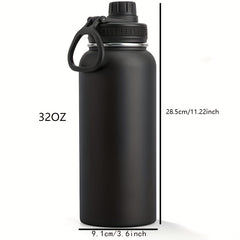 1000ml 32oz Stainless Steel Insulated Water Bottle with Spout Lid
