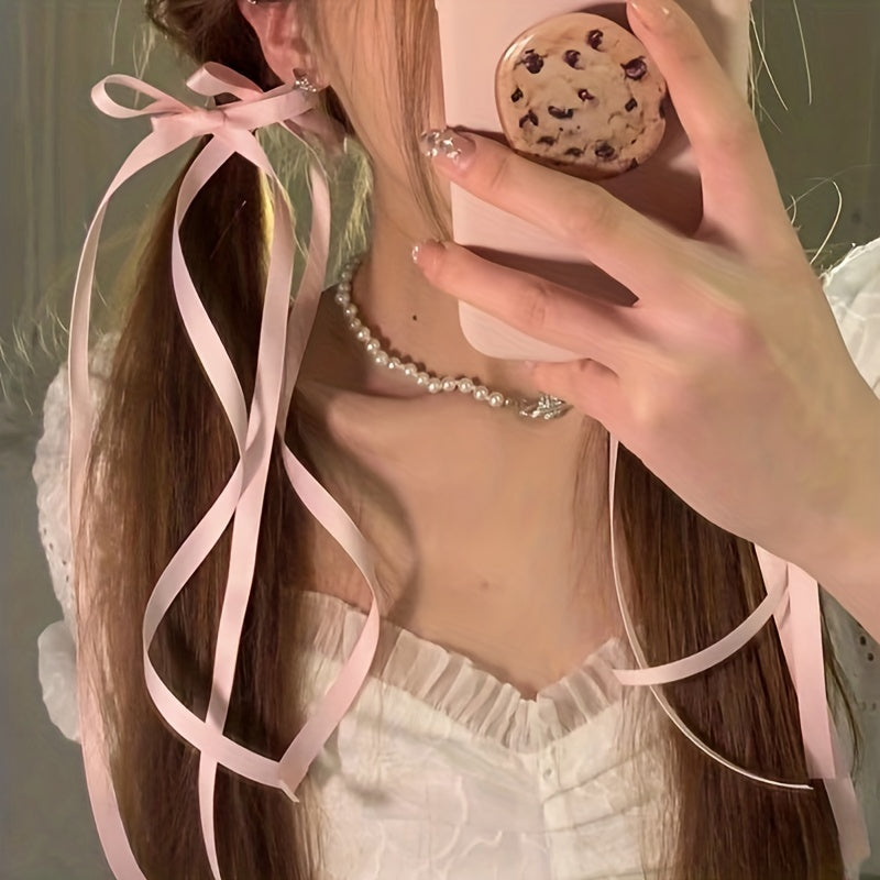 Ribbon Bow Hair Clip Hair Tie Streamer Hair Accessories