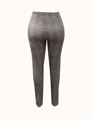  Leggings Women's Plus Space Dye Medium Stretch Slim Fit Leggings