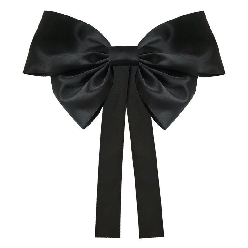 Vintage Silk Bow Ponytail Holder Hair Clip