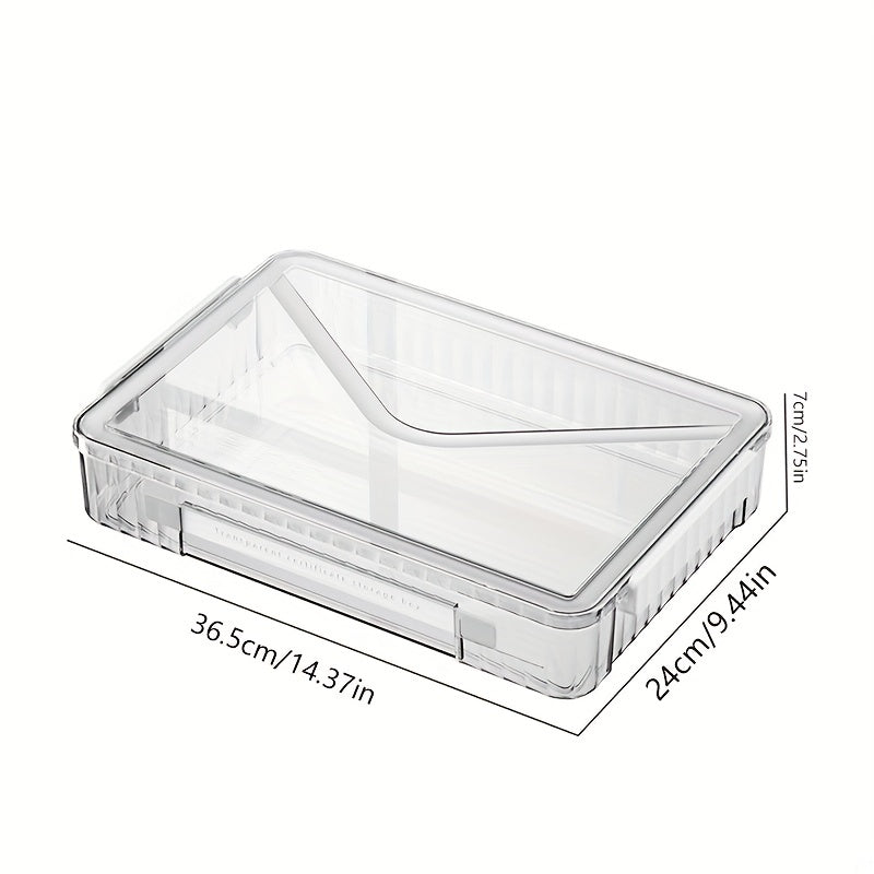 Pink Desktop Storage Box With Latching Lid - Stationery, Cables, Pens Organizer