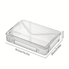 Pink Desktop Storage Box With Latching Lid - Stationery, Cables, Pens Organizer
