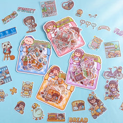 Sweet Potato Hand Ledger Sticker Set - Guka Ins Wind Beauty Girl