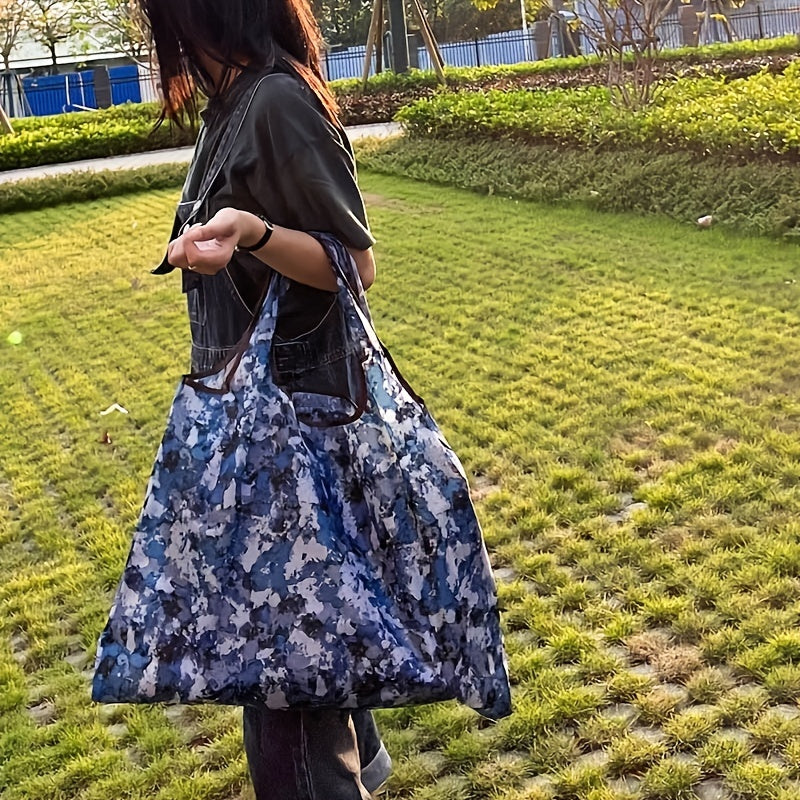 All Over Print Shoulder Bag Large Capacity Lightweight Shopper Bag