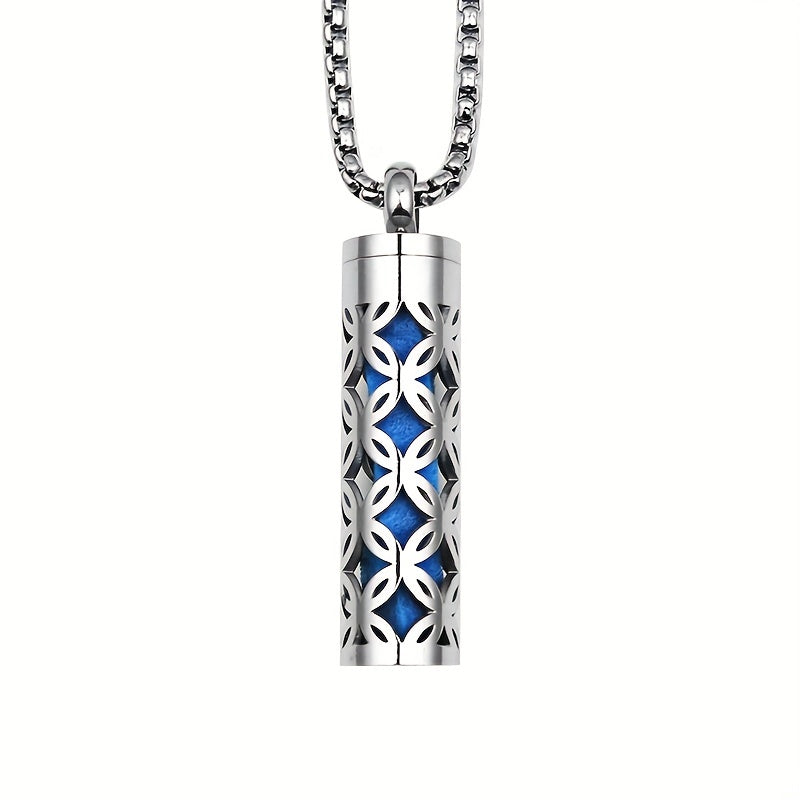 Aromatherapy Diffuser Necklace Stainless Steel Box Style