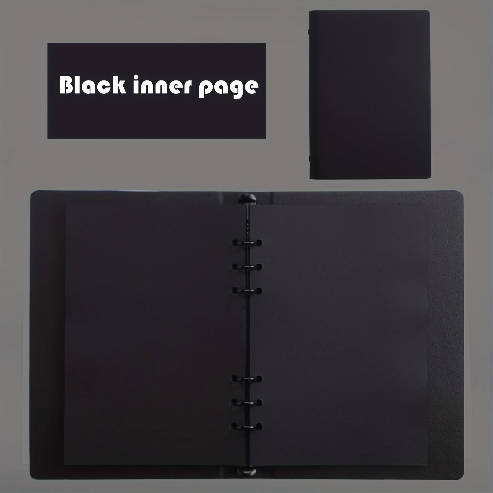 A5 Faux Leather Notebook Blank Inner Page