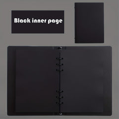 A5 Faux Leather Notebook Blank Inner Page