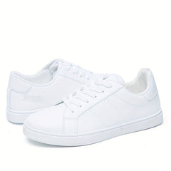 Men's Non slip Skate Shoes Casual Outdoor Lace up Walking Sneakers Flat Shoes