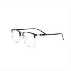 Men's Oval Frame Glasses All Match Plastic Eyewear