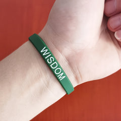 5pcs Inspirational Rubber Bracelets for Birthday Party Favor