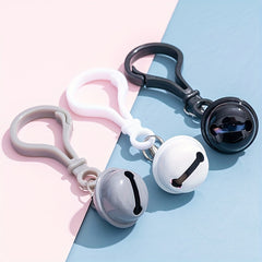 Colorful Plastic Key Chain Bell Pendant Keychain with Clasp