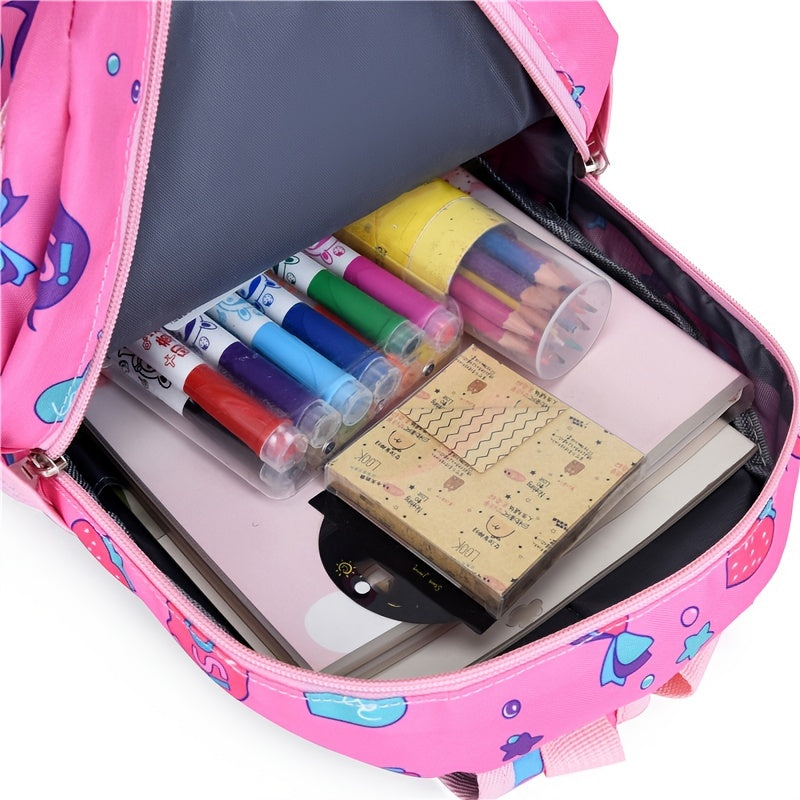 Kids Waterproof Backpack Mermaid Unicorn Kindergarten Lightweight Travel Bag
