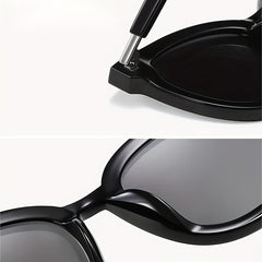 Men's Oval Frame Street Style Sunglasses with Glasses Box & Cloth