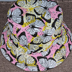 Butterfly Print Bucket Hat Foldable Sun Protection Sunshade Hat