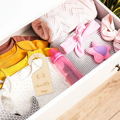 Stylish Wooden Divider for Baby's Closet, Newborn to 24 Months