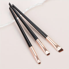 3Pcs Ultra Thin Eyebrow Brush Set Angled Precision Makeup Brushes