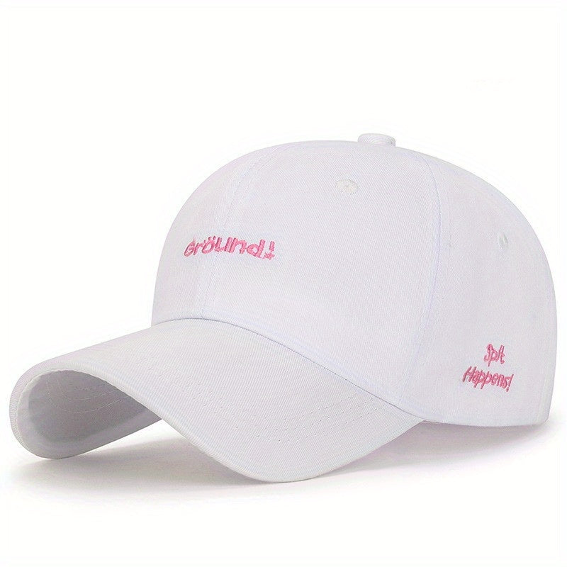 Embroidery Couple Baseball Cap Solid Cotton Dad Hats Casual Unisex Sun Hats