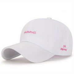 Embroidery Couple Baseball Cap Solid Cotton Dad Hats Casual Unisex Sun Hats