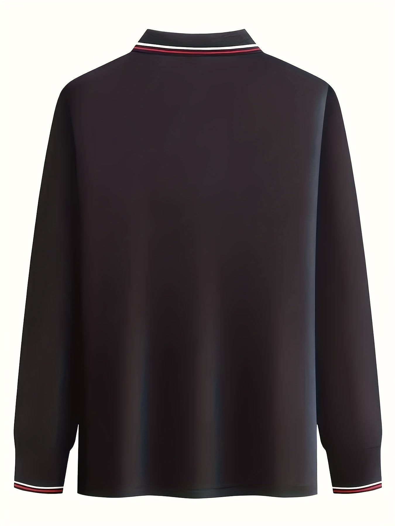 Ladybug Print Men's Casual Button Up Long Sleeve Polo Shirt