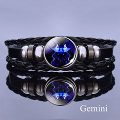 12 Constellation Luminous Bracelet Layer Woven Bracelet