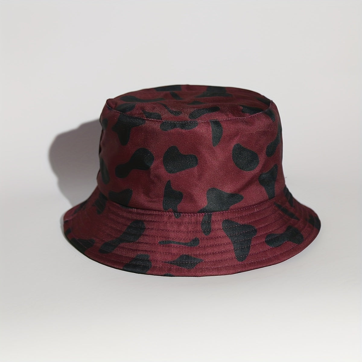 Children's Cow Pattern Double-sided Sun Hat for Outdoor Travel
