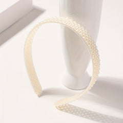 Faux Pearl Decor Headband Sweet Headdress Hair Accessories