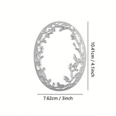 Holly Oval Frame Cutting Dies DIY Scrapbooking Card Making Metal Die Cuts