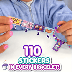 110pcs DIY Handstring Stickers Set Colorful Beads & Stickers for Journals Crafts