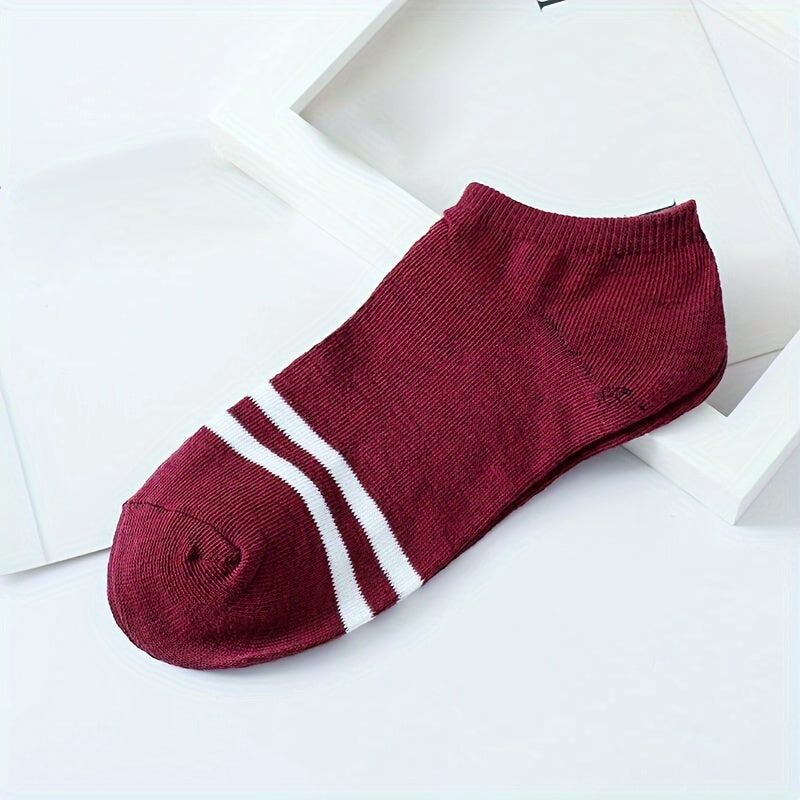 Women's Striped Print Ankle Socks