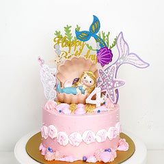 1pc Mermaid Cake Insert for Birthday Party Decoration