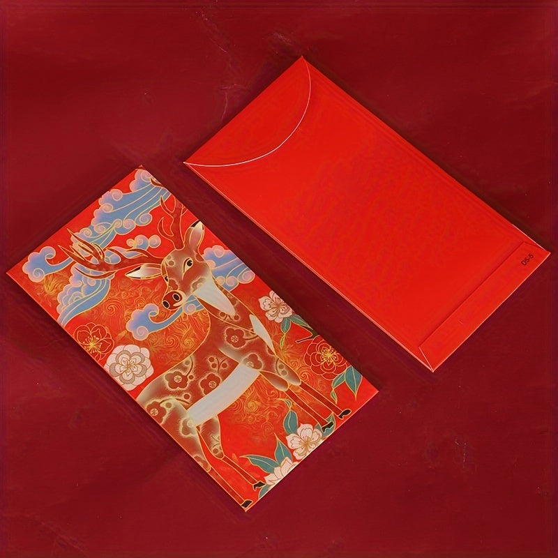 6pcs Year Red Envelope Dragon Lucky Money Gift Spring