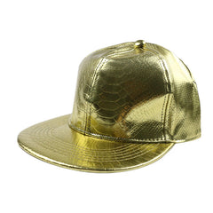 Solid PU Leather Hip hop Baseball Cap Men Street Dancing Cap