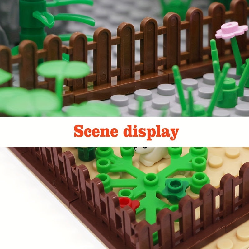 30pcs Building Block Scenes Fence Handrail Pen Railing Compatible Parts Model