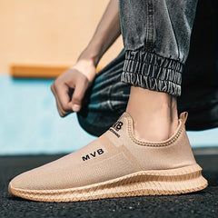 Men's Knit Slip On Casual Shoes Soft Sole Sneakers