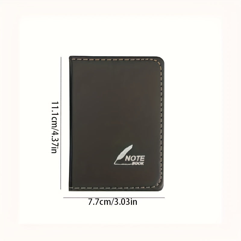 Mini Notepad Handbook Simulation Leather Crimping Notebook