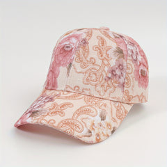 Flower Print Baseball Cap Lightweight UV Protection Sun Hat