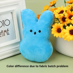 6in Peep Rabbit Plush Toy Easter Decoration Indoor Easter Basket Filled