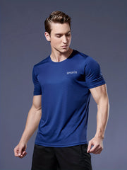 Men's Quick Dry Sport T Shirt Lightweight Top For Fitness Training