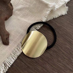 Golden Hair Tie Adult Hair Accessories Ponytail Elastic Band