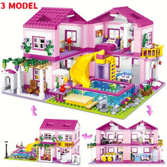 House Building Set 1081pcs DIY 3D Puzzle Kit for Adults Home Decor, Gift Idea