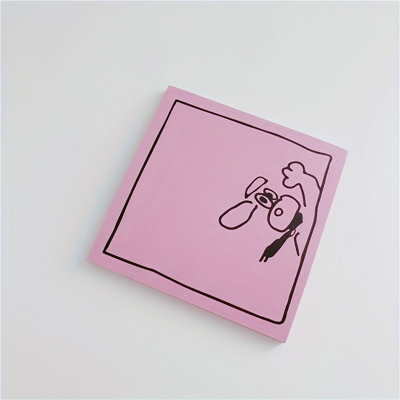 Cartoon Dog Sticky Note Drawing Message Note Paper 1pc 50sheets