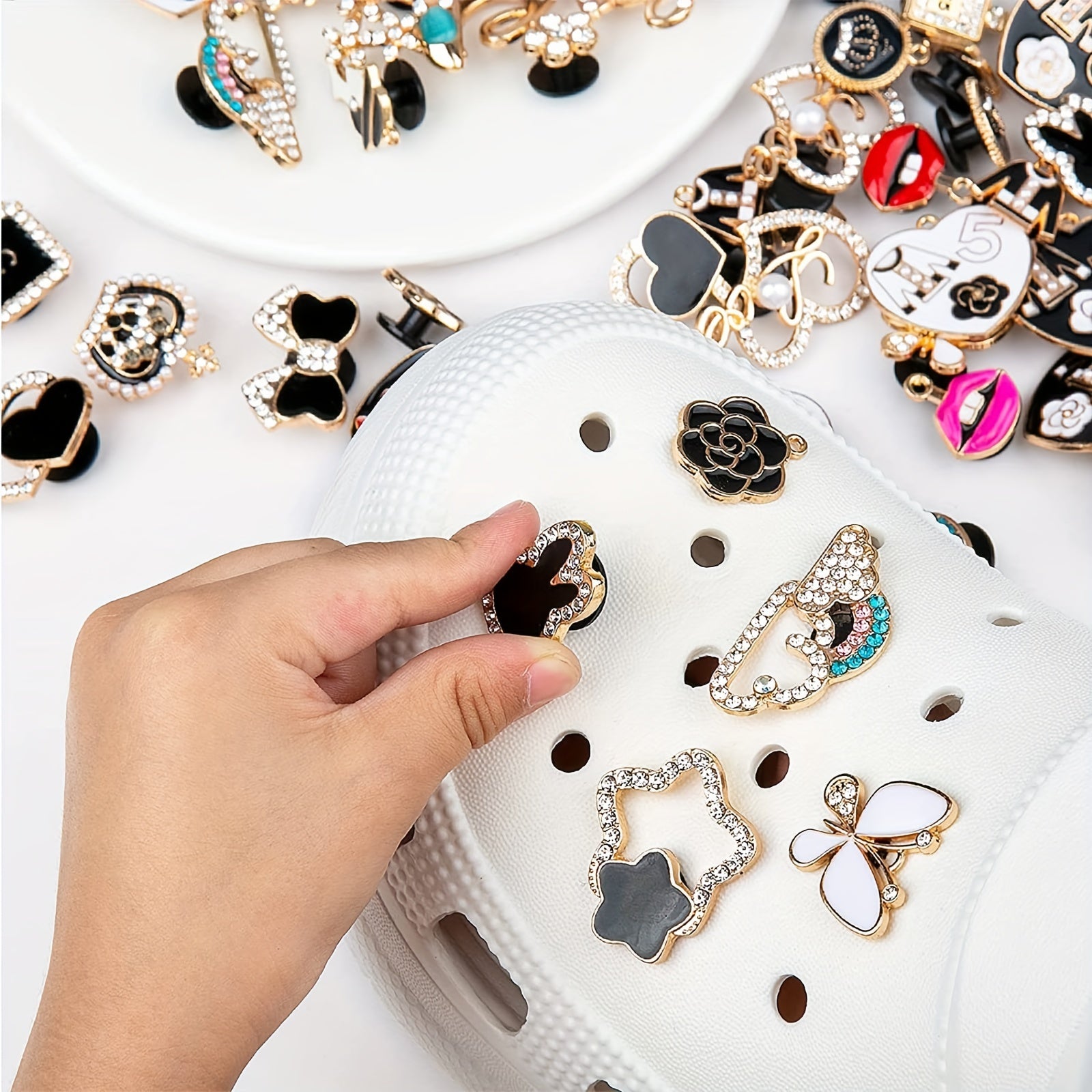 15Pcs Shoe Charms for Sandals Decor Girls Women Ladies