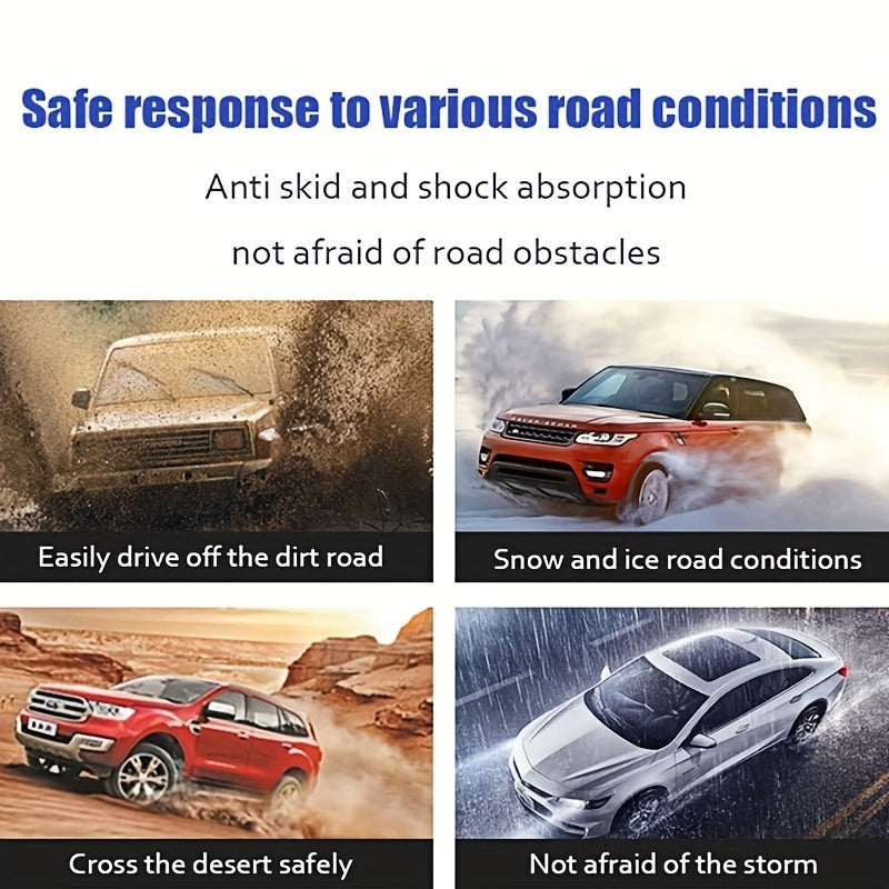 Car Snow Tire Chains 10PCS Universal Adjustable Emergency Portable Snow Chains