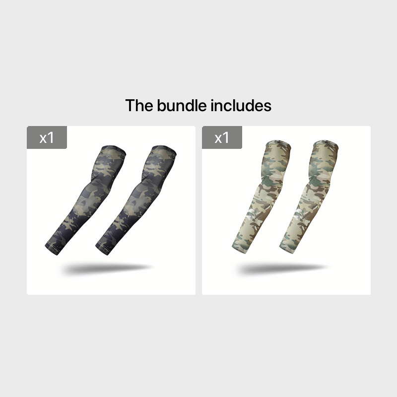 Camouflage Arm Guard Ice Sleeves Outdoor Cycling Arm Protection