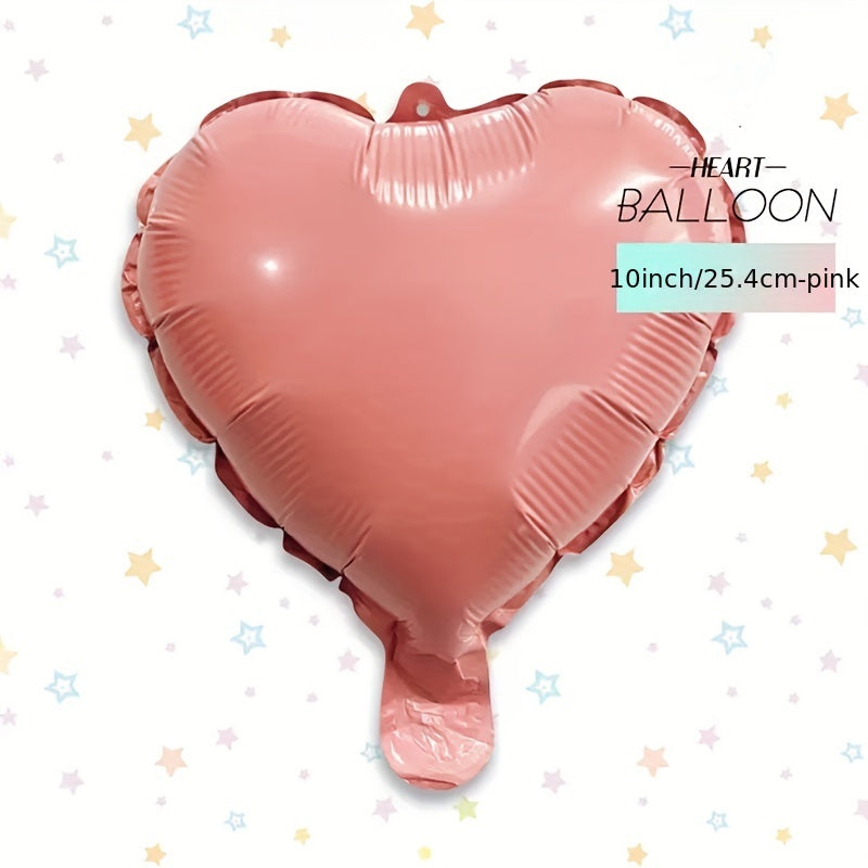 6pcs 25.4cm Love Macaron Aluminum Balloons - Birthday Party Decoration