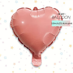 6pcs 25.4cm Love Macaron Aluminum Balloons - Birthday Party Decoration